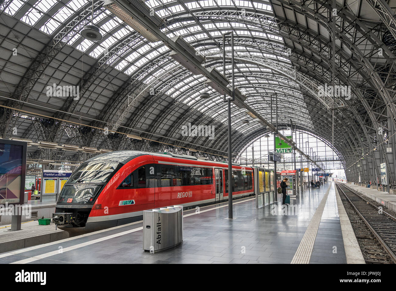 Stazione ferroviaria di Francoforte Foto Stock