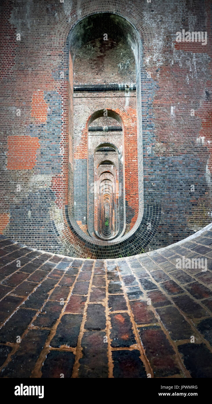 Balcombe ouse valley viadotto colonne Foto Stock