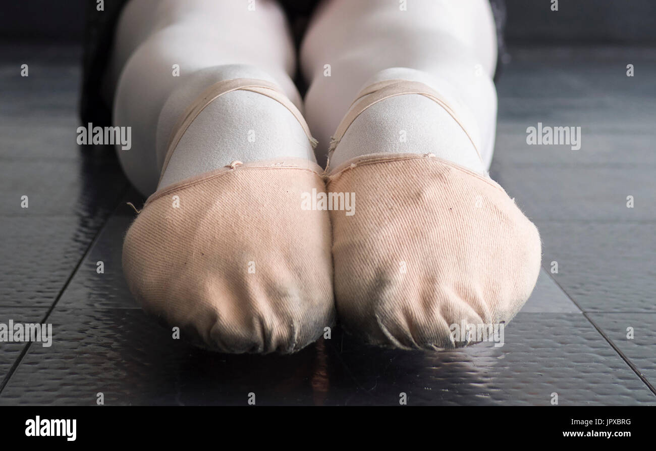 Tela Ballerina Pantofole Foto Stock