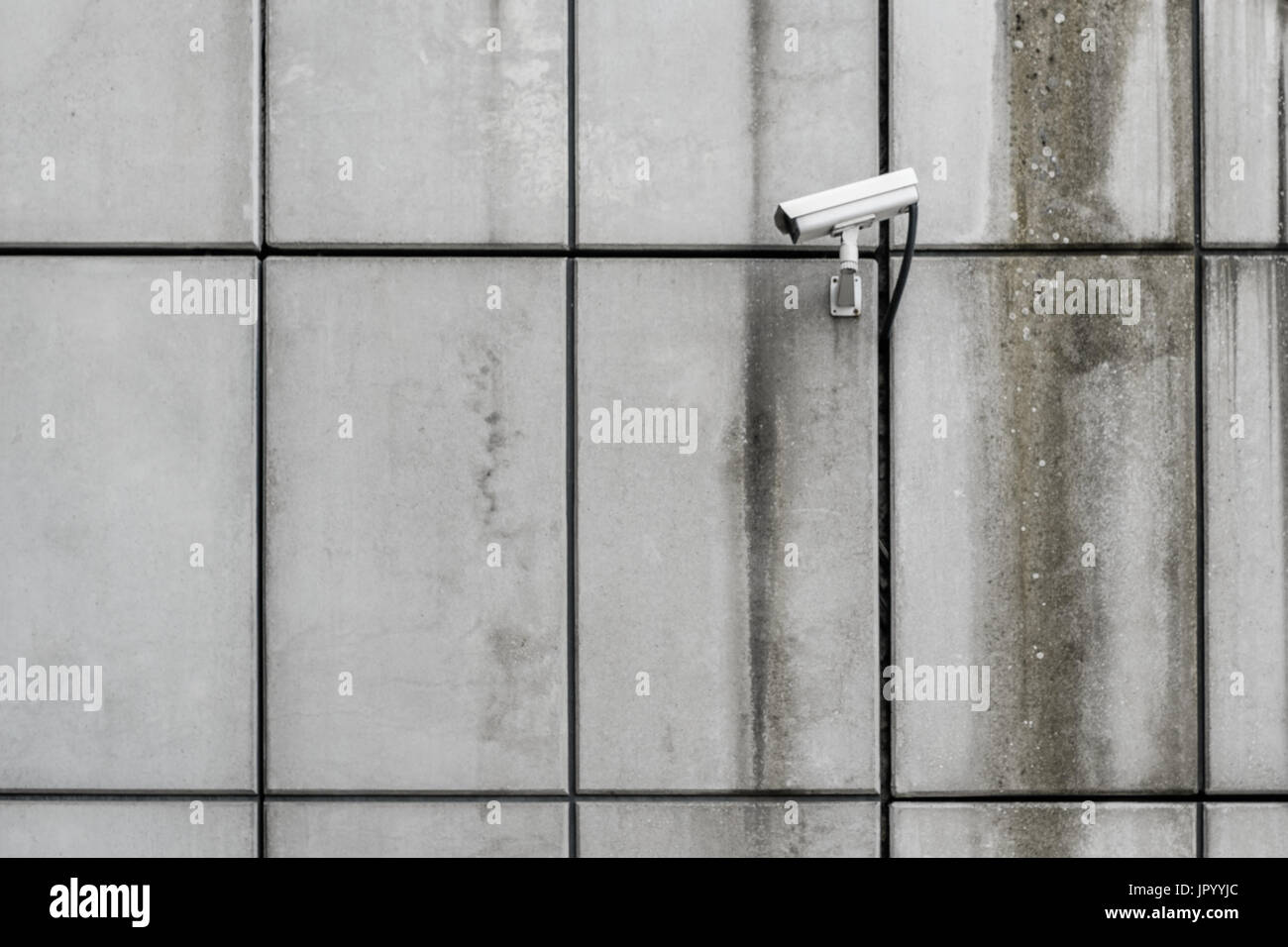Videocamera di sicurezza - cctv sulla parete edilizia Foto Stock