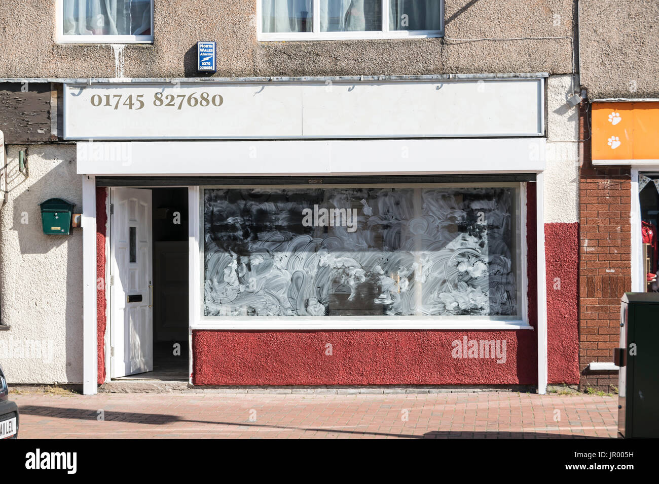 Market Street in Abergele Galles del Nord Foto Stock