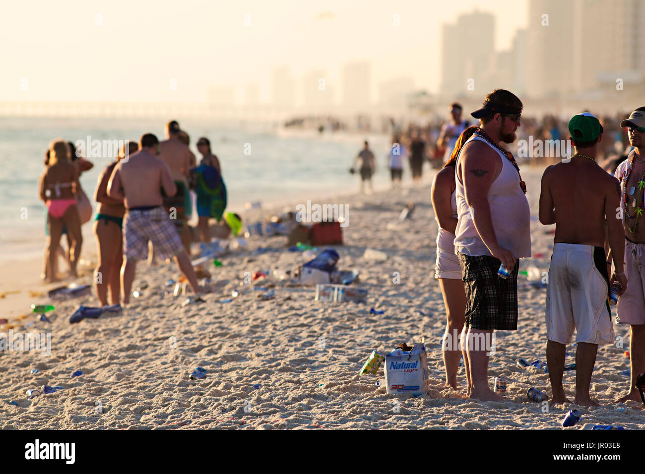 La pausa di primavera su Panama City Beach, Florida. 2011 Foto Stock