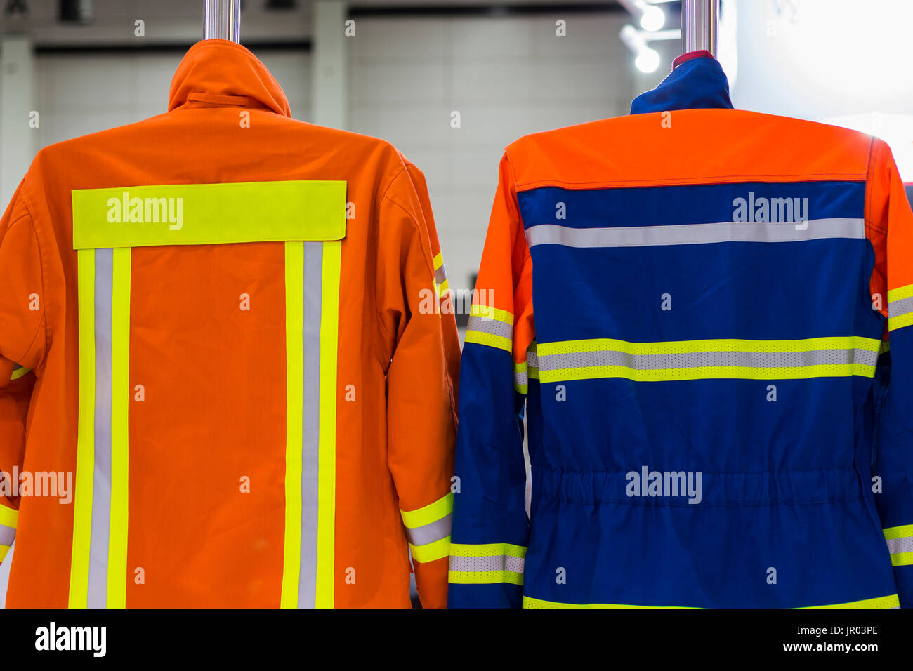 La parte superiore del materiale resistente al fuoco adatti per il pompiere;tuta di protezione Foto Stock