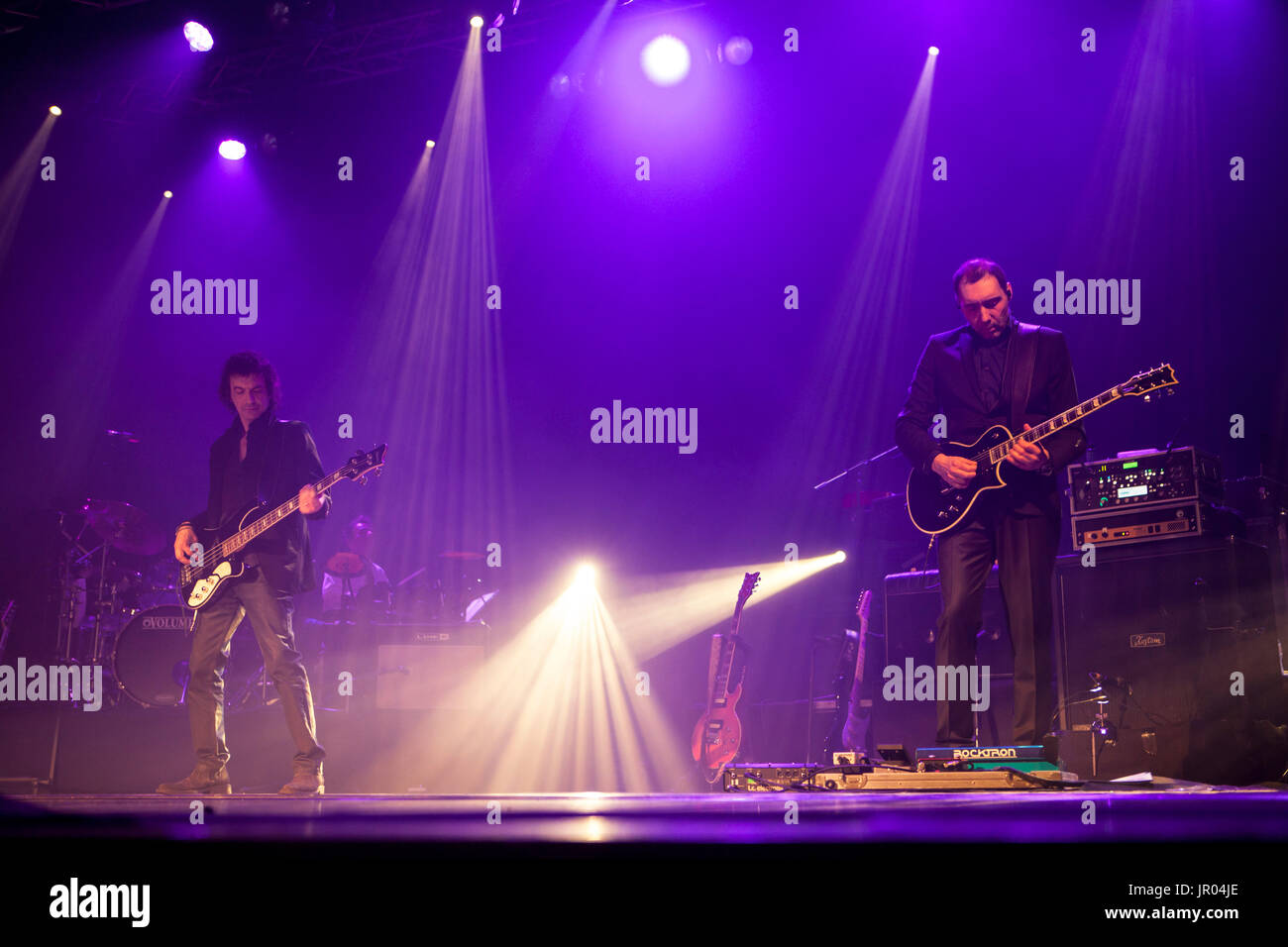 Fabrizio Palermo e Luigi Schiavone, Enrico Ruggeri in concerto a Milano 2014 Foto Stock