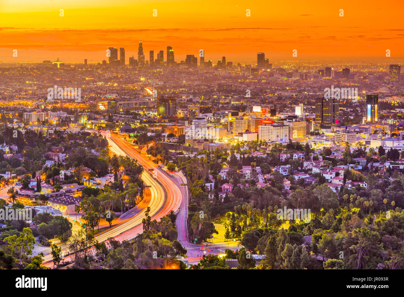 Los Angeles, California, Stati Uniti d'America skyline, Foto Stock