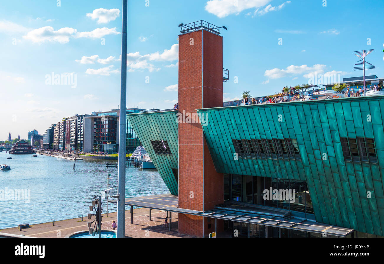 Passi per il tetto di Nemo Science Museum Amsterdam - Amsterdam - Olanda 2017 Foto Stock