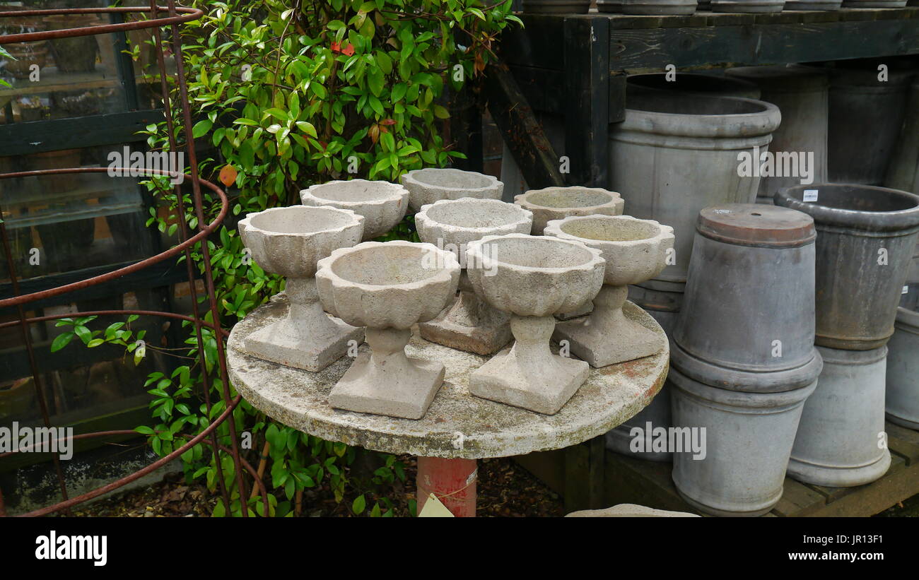 Argilla vasi per piante Foto Stock