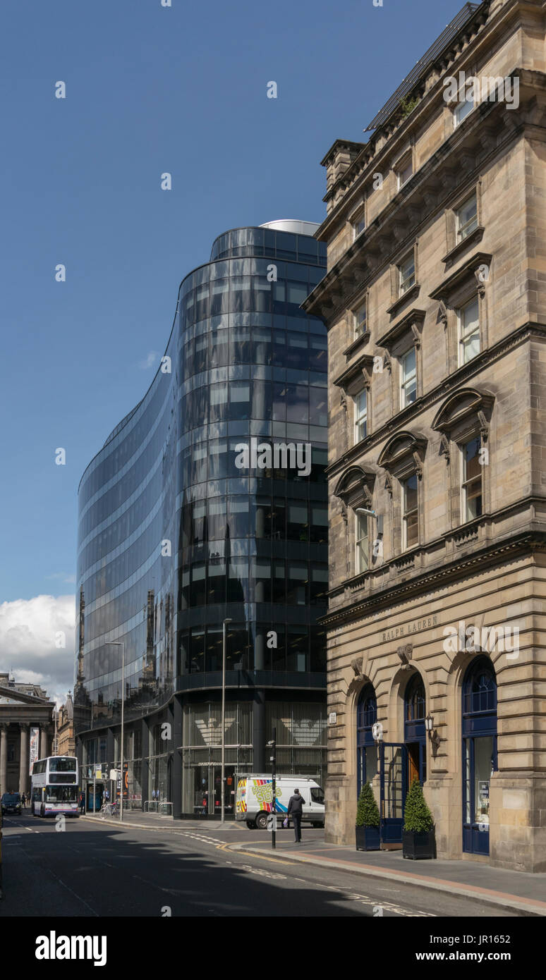 Rigenerazione del centro città di Glasgow, Scotland, Regno Unito Foto Stock