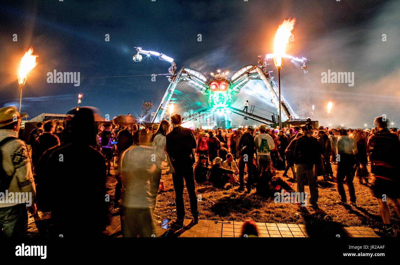 Arcadia Ragno Gigante festival di Glastonbury Regno Unito Foto Stock
