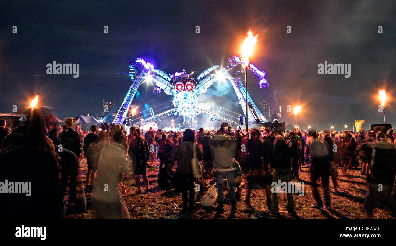 Arcadia Ragno Gigante festival di Glastonbury Regno Unito Foto Stock