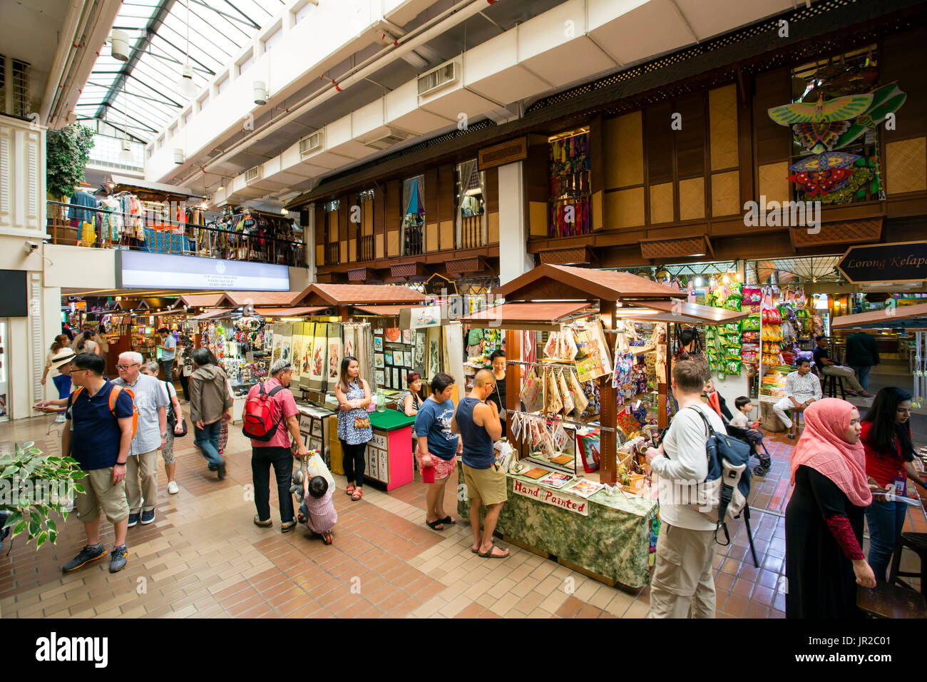 Kuala Lumpur, Malesia - 26 Gennaio 2017: si trova nel cuore di Kuala Lumpur, Malesia Mercato Centrale è un patrimonio culturale sito con arte ripristinato Foto Stock