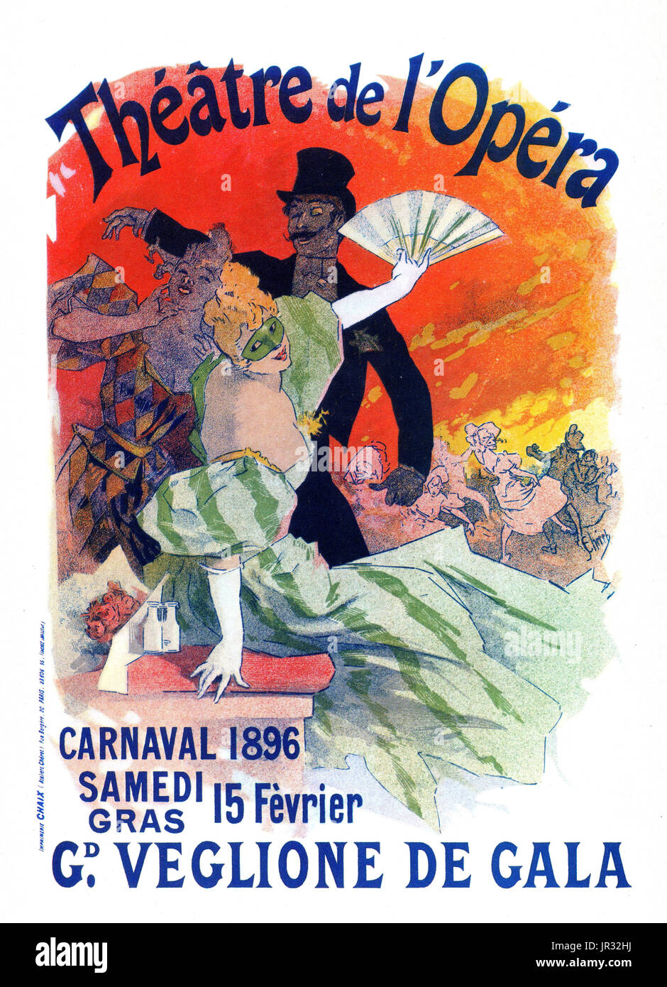 TheÃ¢tre de l'Opera,Poster Jules ChÃ©ret,1896 Foto Stock