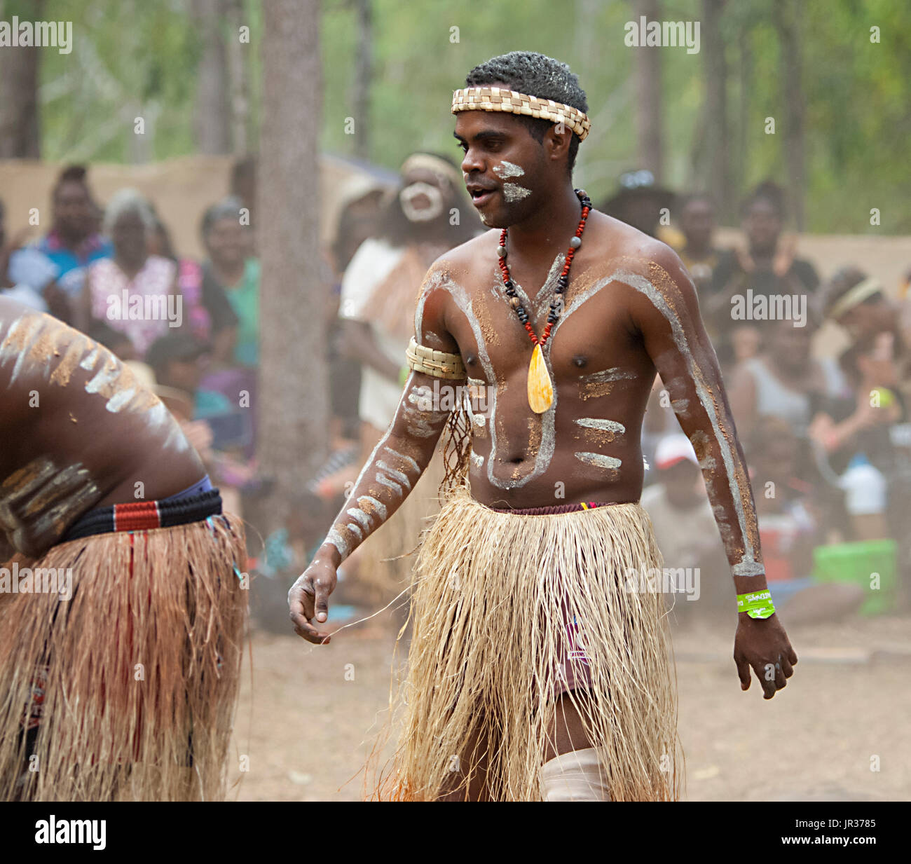 Performer Laura Aboriginal Dance Festival, Cape York, estremo Nord Queensland, FNQ, QLD, Australia Foto Stock