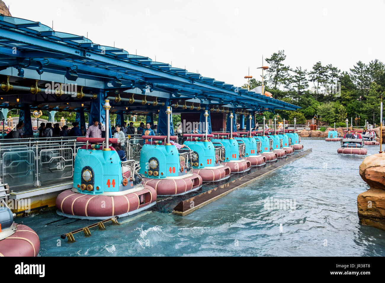 CHIBA, Giappone: Port Discovery area di attrazione a Tokyo Disneysea situato in Urayasu, Chiba, Giappone Foto Stock