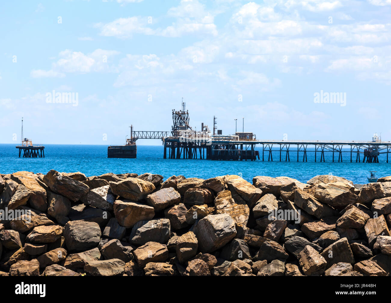 Impianto di dissalazione a Lonsdale sul sud costa australiana Foto Stock