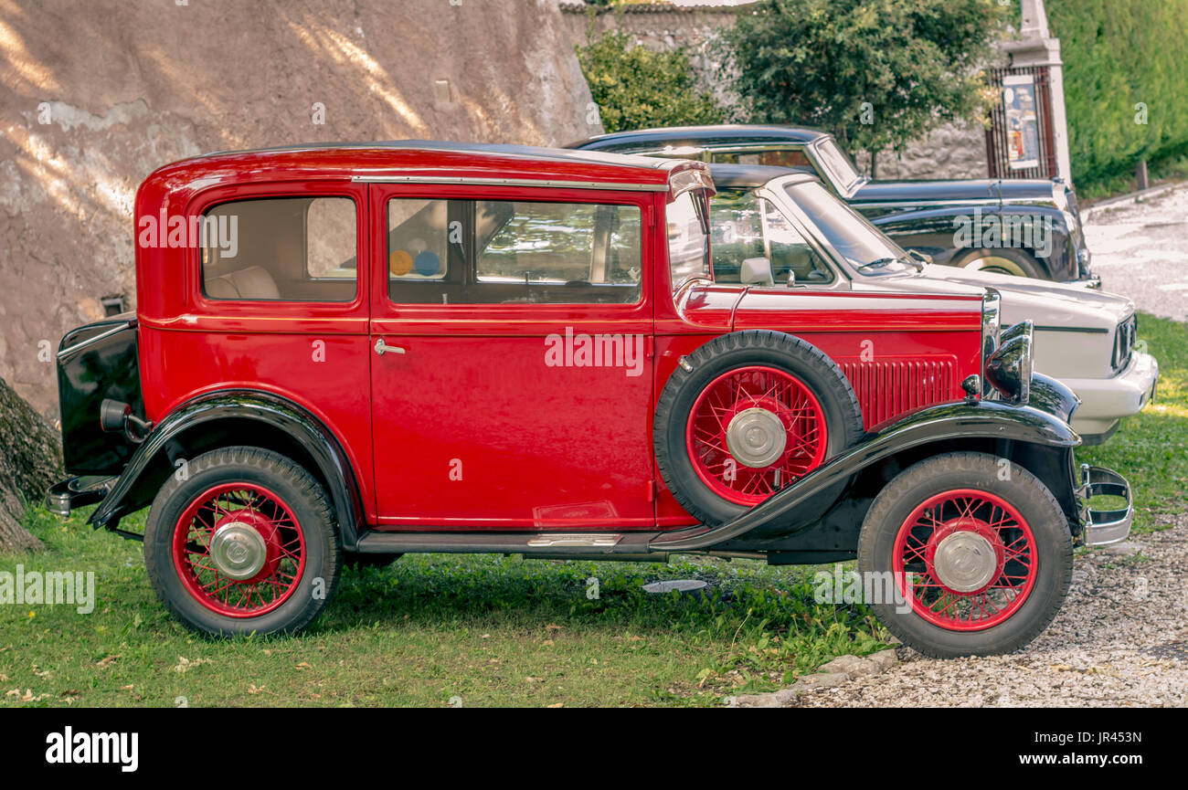 Auto d'epoca, 1934 Fiat Balilla, Italia, Europa Foto Stock