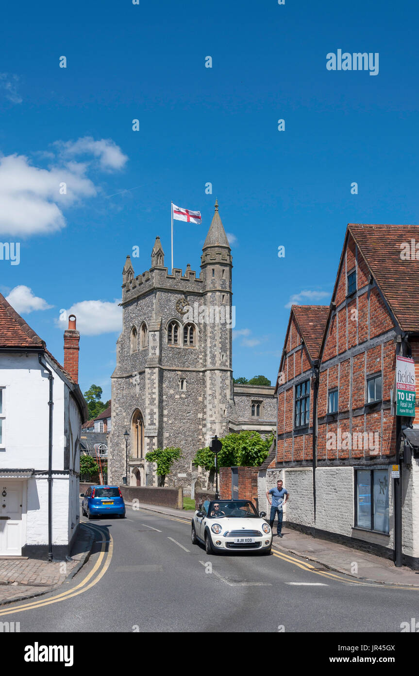 Chiesa di Santa Maria, Church Street, Old Amersham, Buckinghamshire, Inghilterra, Regno Unito Foto Stock