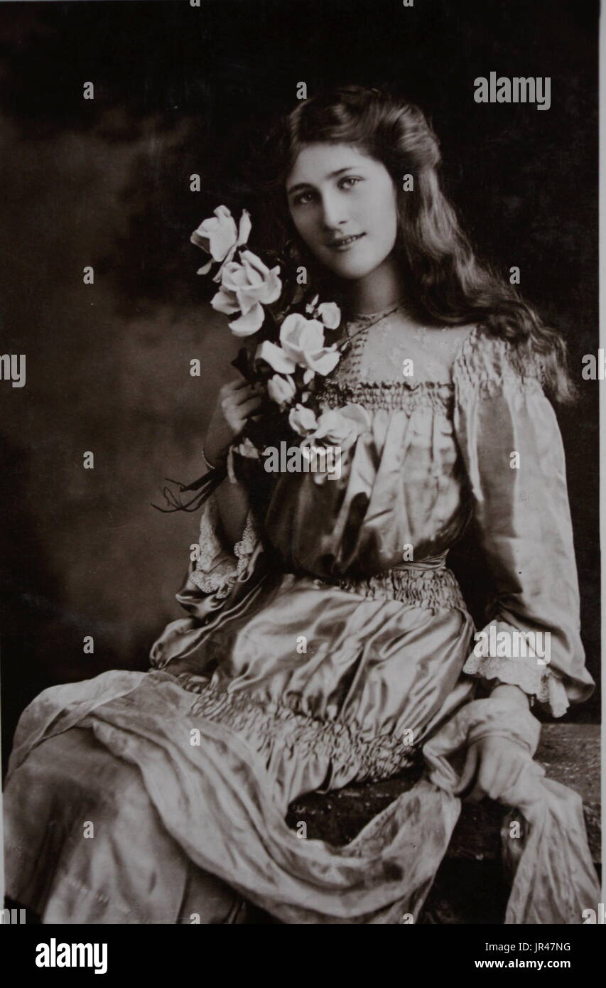 Miss Phyllis osare - Edwardian attrice Foto Stock