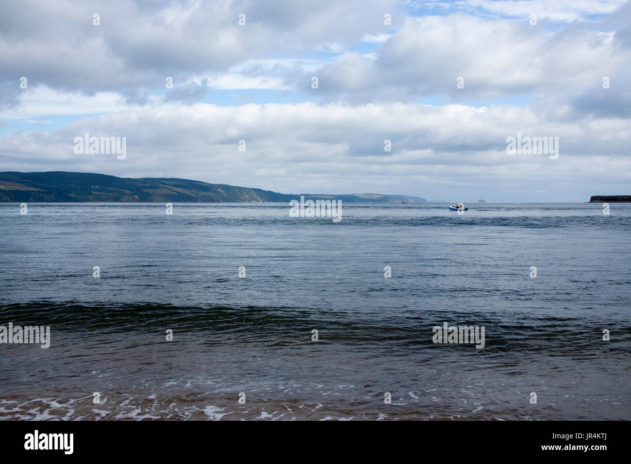 Moray Firth dal punto Chanonry, Scozia Foto Stock