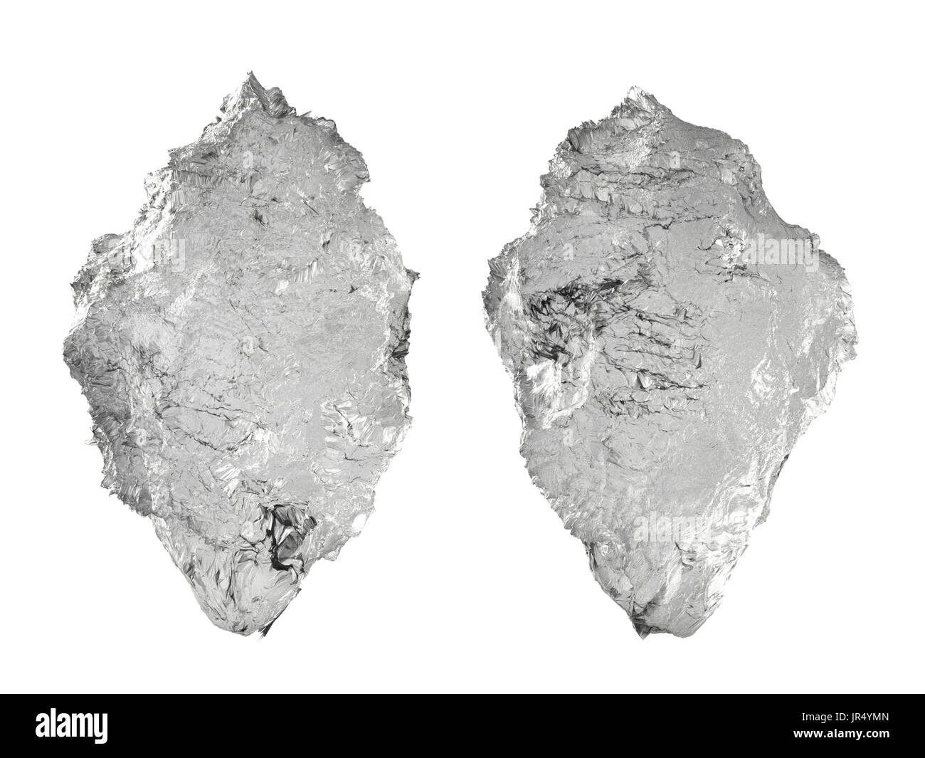 3D rendering crystal iceberg isolato su bianco Foto Stock