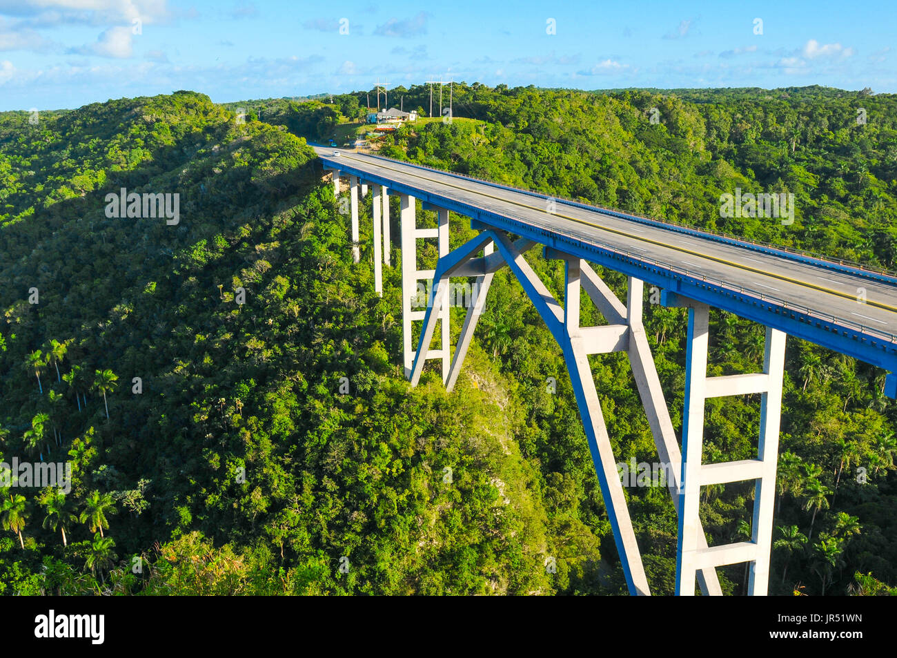 Panorama della strada a Matanzas, Cuba Foto Stock