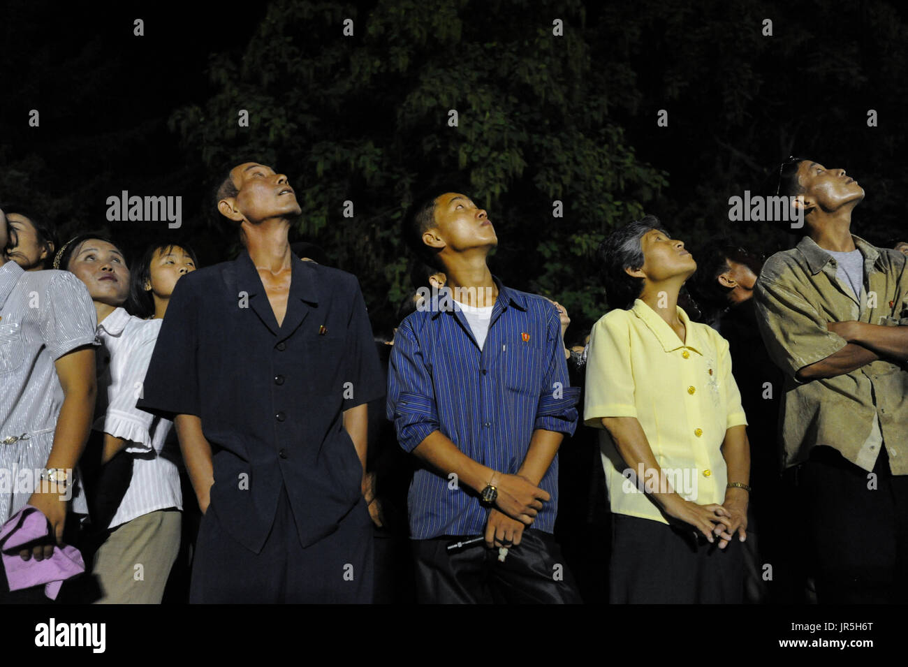 10.08.2012, Pyongyang, Corea del Nord, Asia - nord coreani godetevi le numerose attrazioni a Kaeson la gioventù Park a Pyongyang. Foto Stock