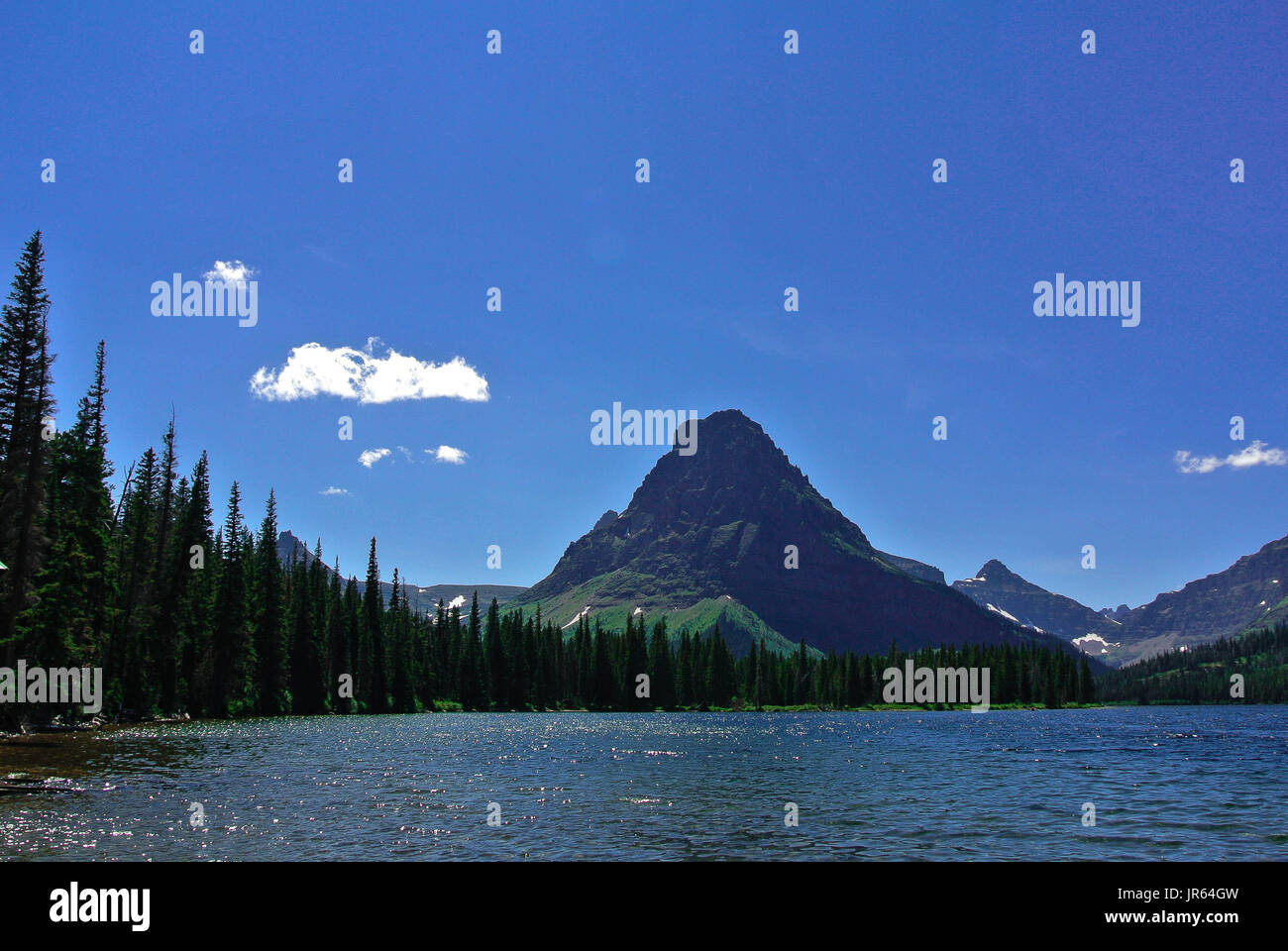 Two Medicine Lake nel Montana Foto Stock