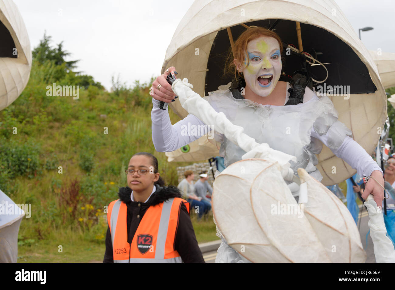 Sotto il mare il carnevale a Telford centro città. Foto Stock