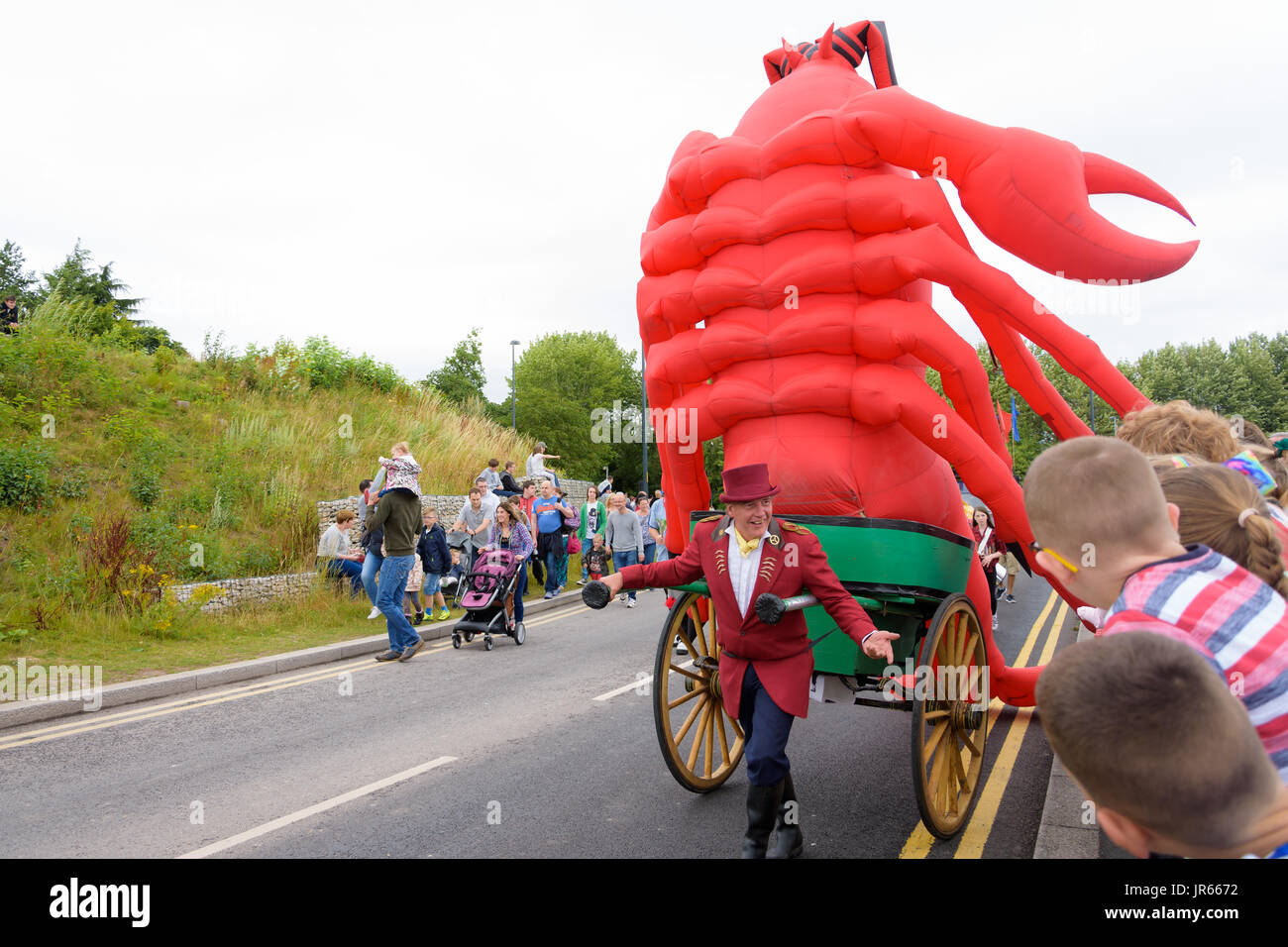 Sotto il mare il carnevale a Telford centro città. Foto Stock