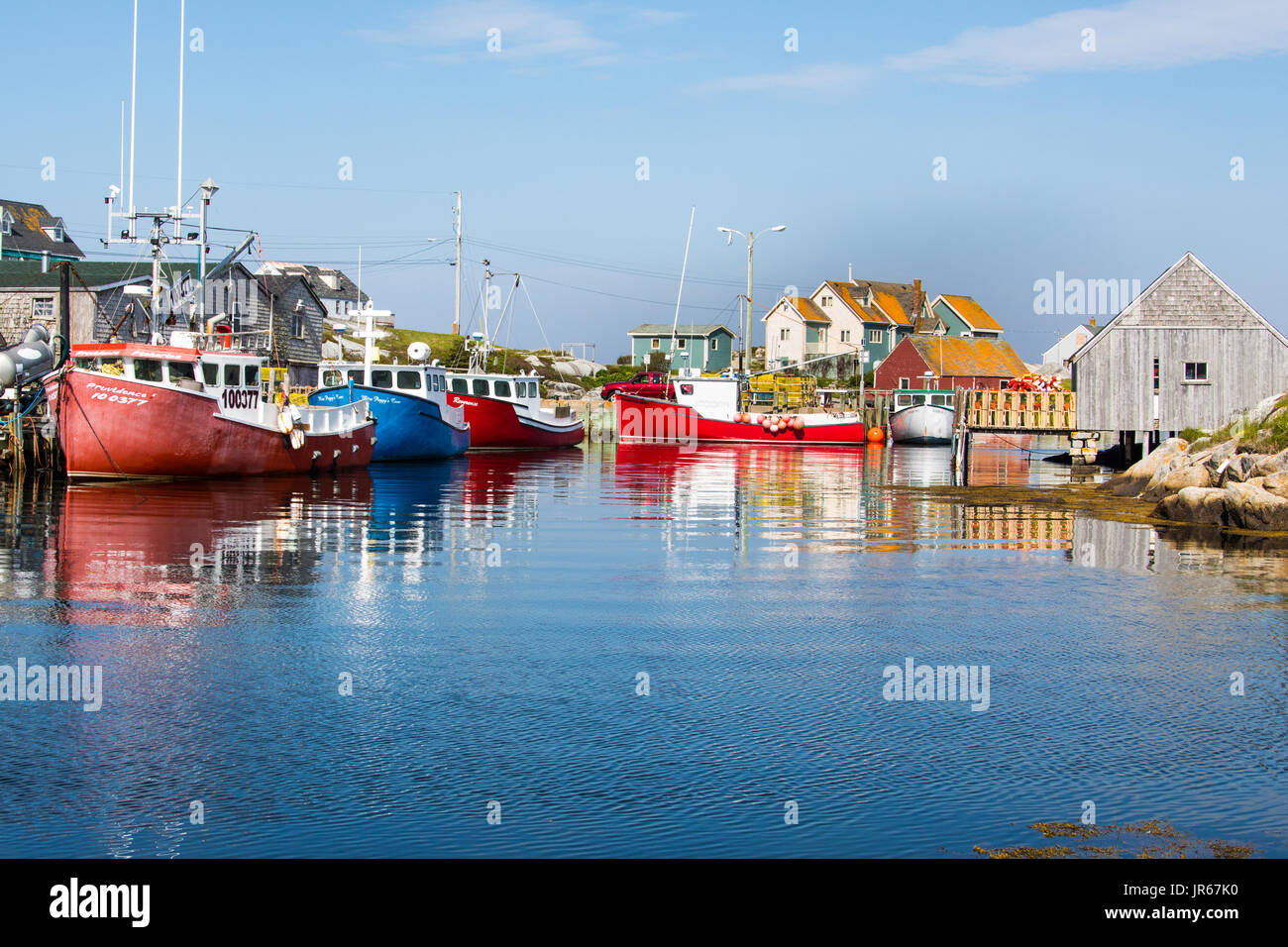 Comunità di pesca a Peggy's Cove, Nova Scotia, Canada Foto Stock