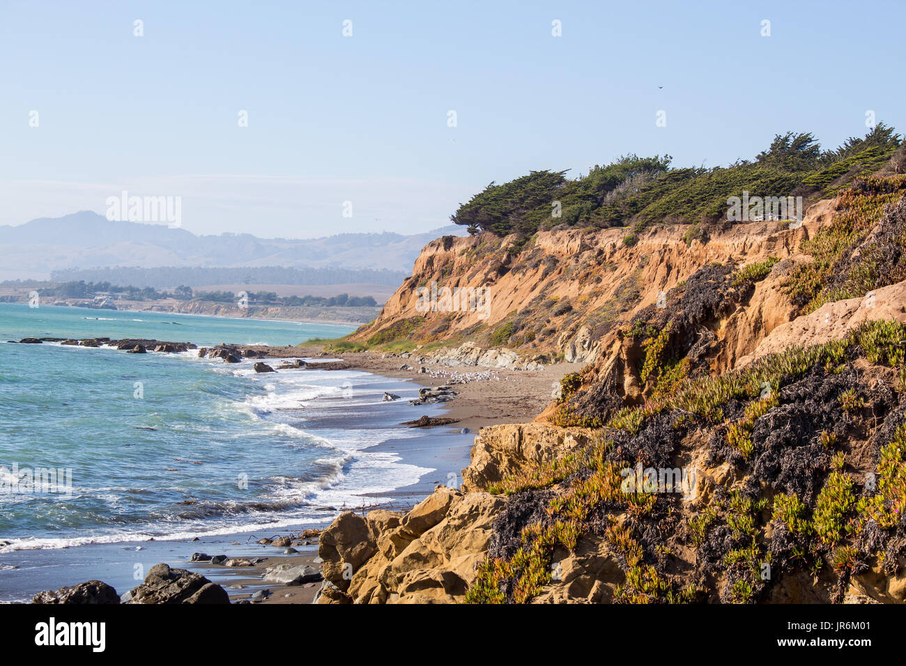 La costa centrale della California Foto Stock