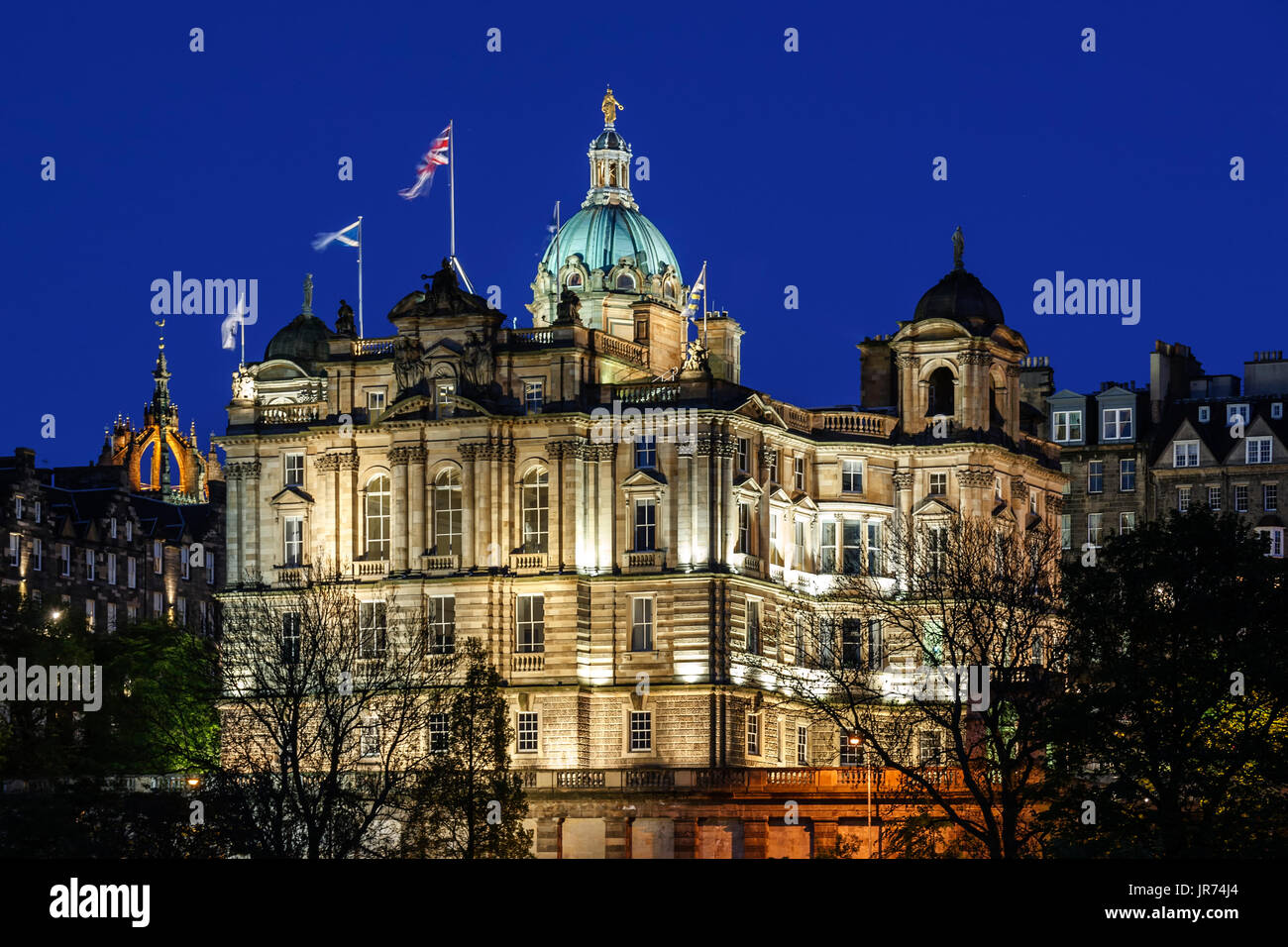 Bank of Scotland, Edimburgo, Scozia, Regno Unito Foto Stock