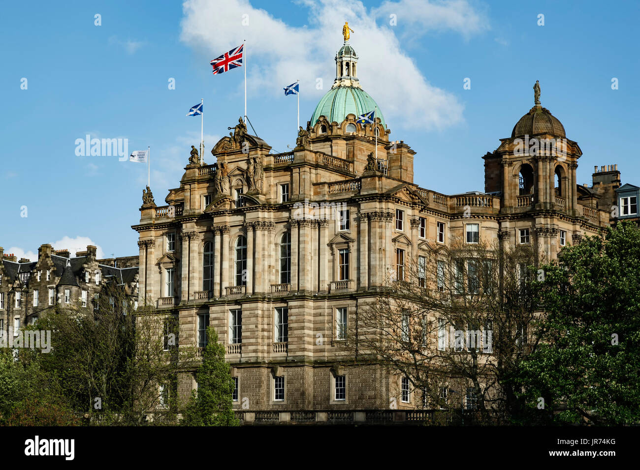 Bank of Scotland, Edimburgo, Scozia, Regno Unito Foto Stock