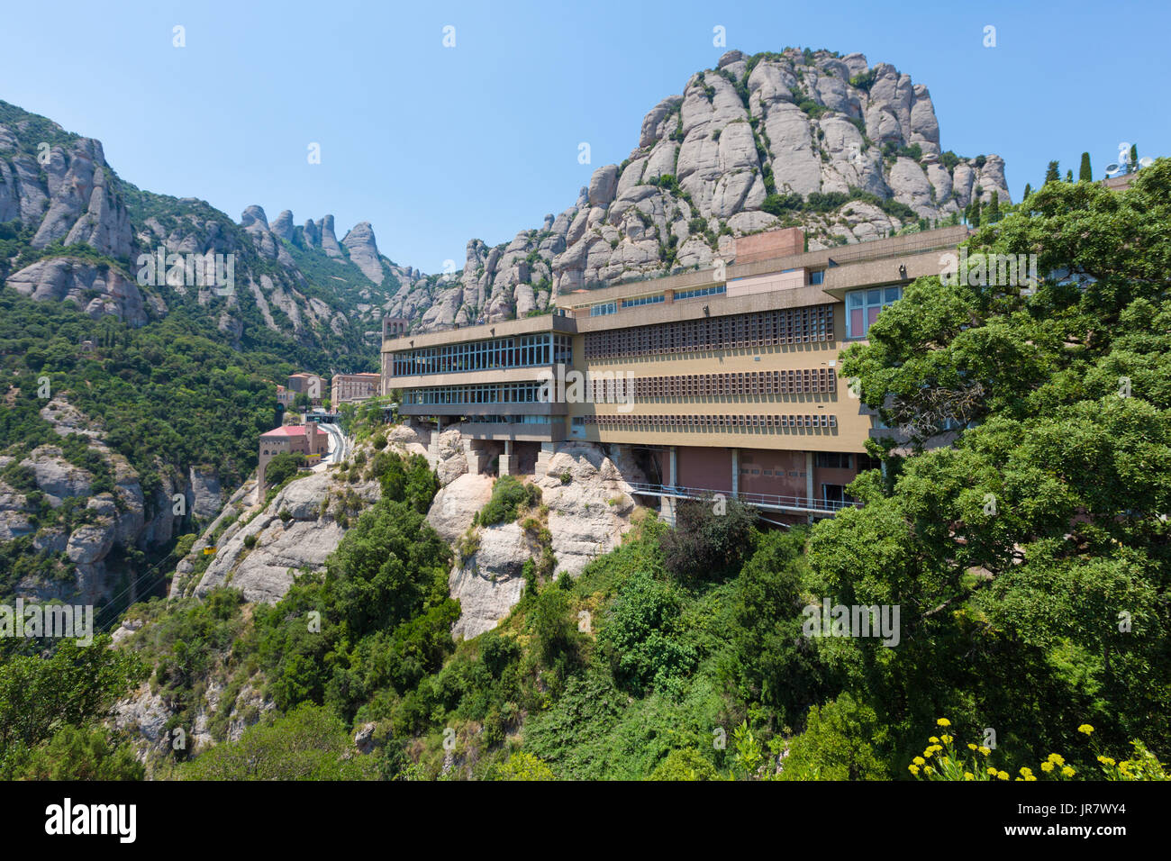 Il Monastero di Montserrat Foto Stock
