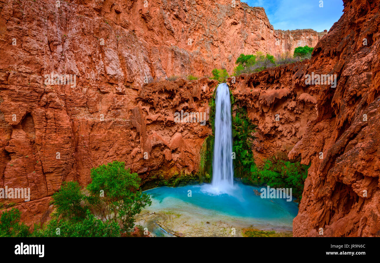 Mooney Falls Foto Stock