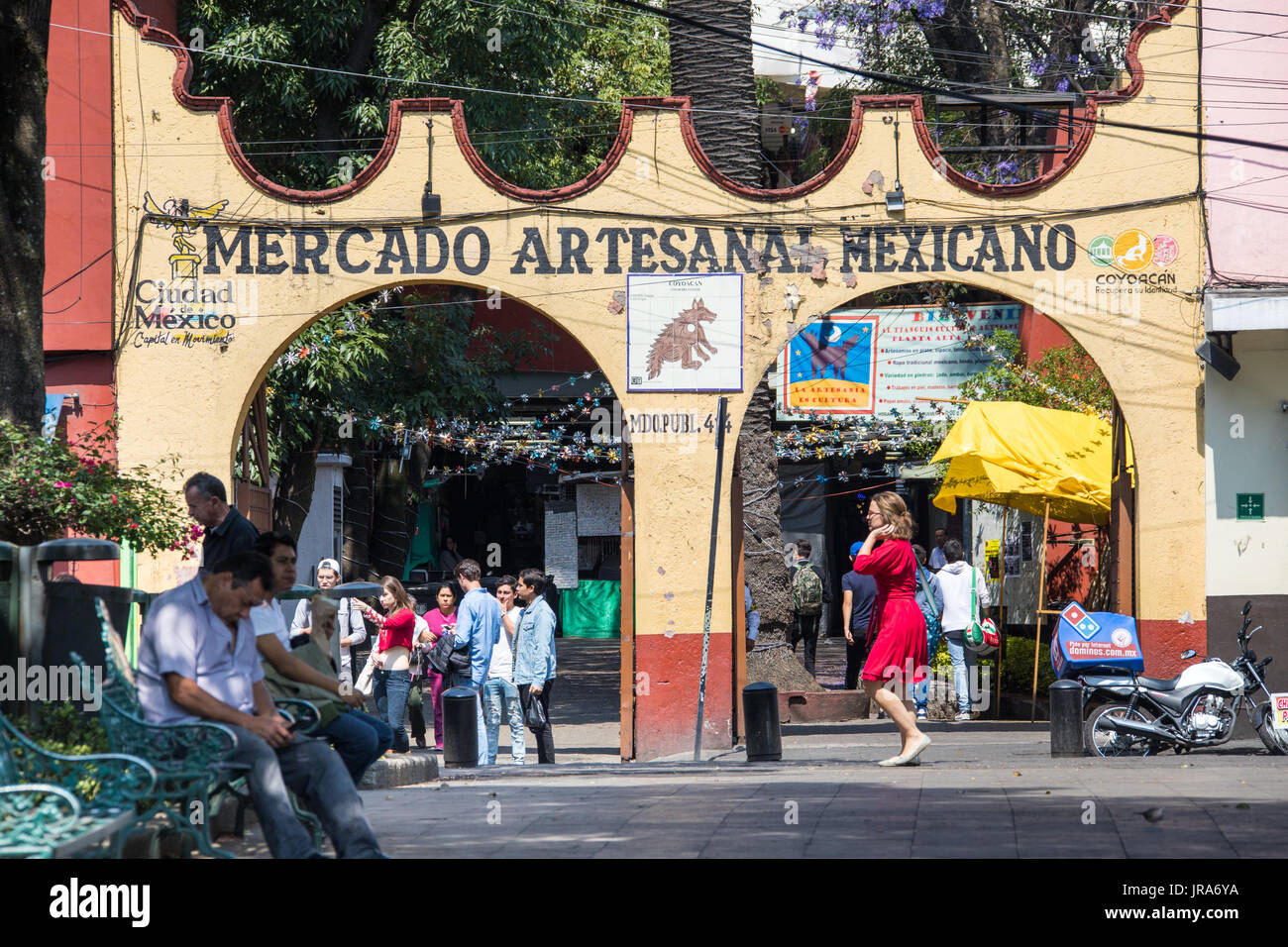 Mercado fatto tutto artigianelmente Mexicano, Città del Messico, Messico Foto Stock