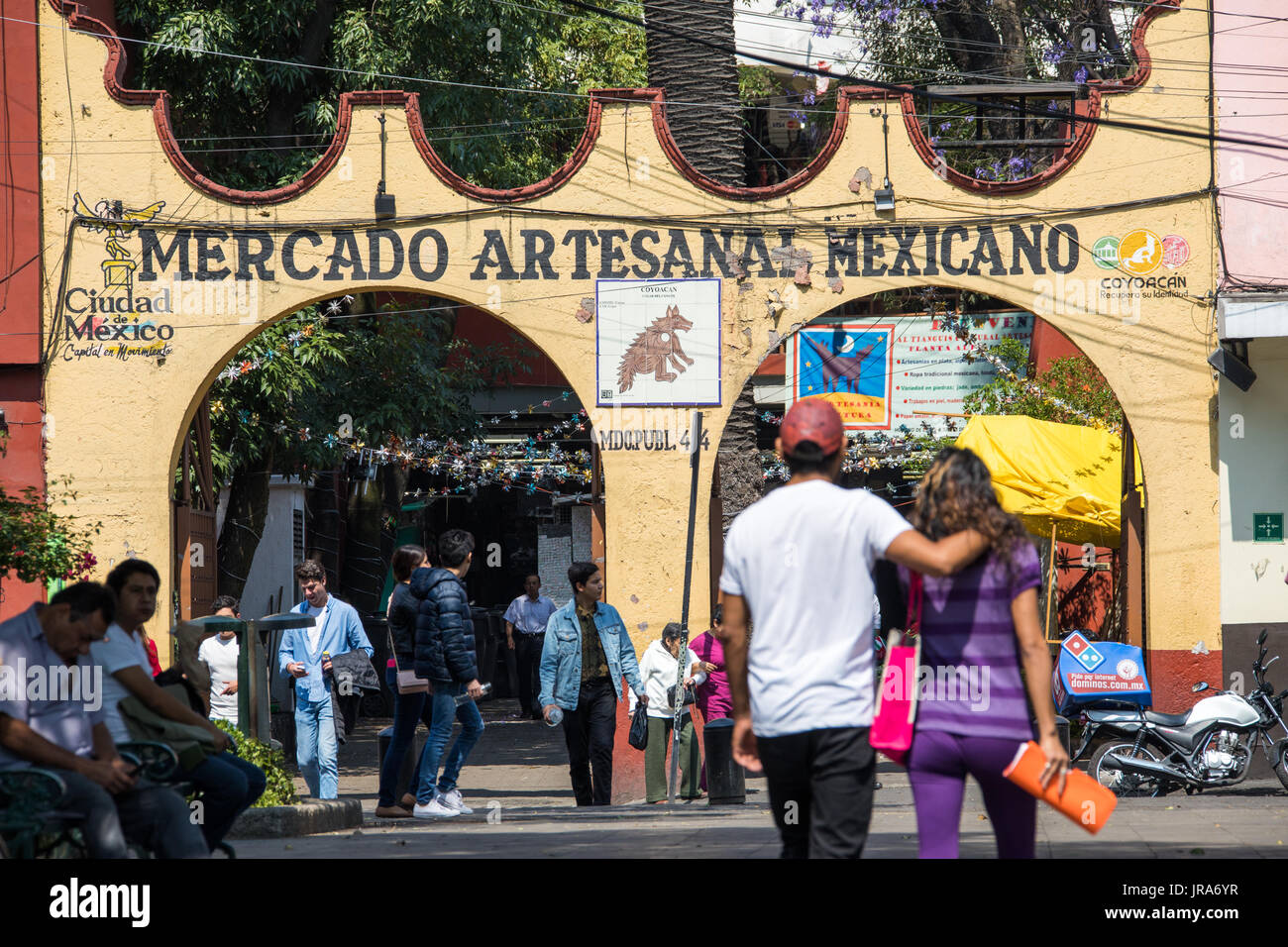 Mercado fatto tutto artigianelmente Mexicano, Città del Messico, Messico Foto Stock