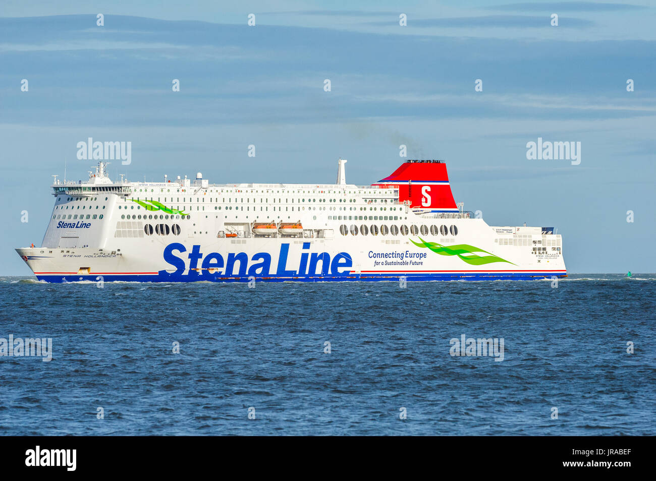 Stena Hollandica superferry proveniente in Harwich, Inghilterra. Foto Stock