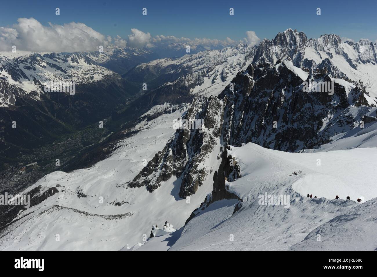 Mont Blanc, alpi svizzere Foto Stock