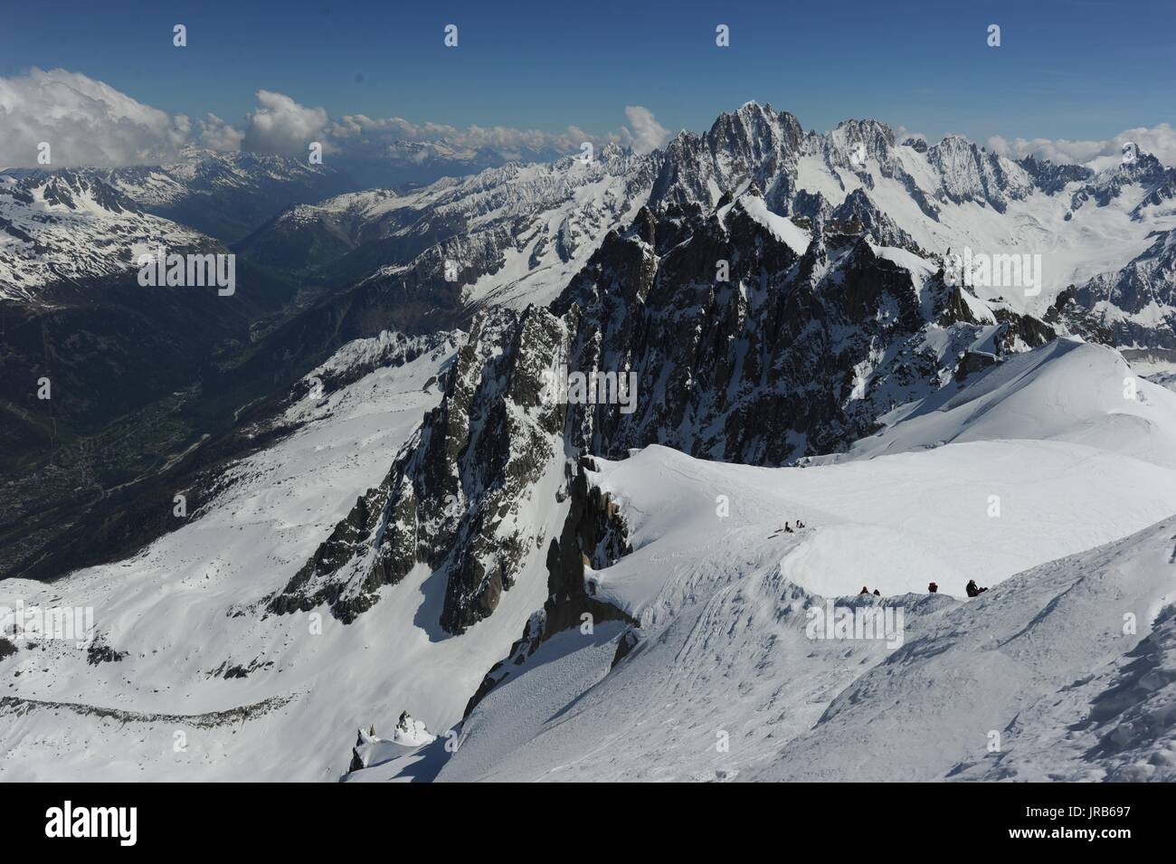 Mont Blanc, alpi svizzere Foto Stock