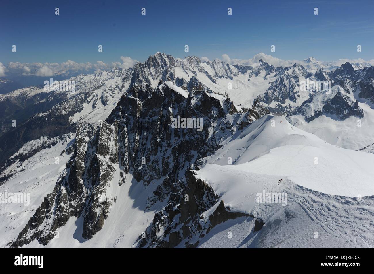 Mont Blanc, alpi svizzere Foto Stock