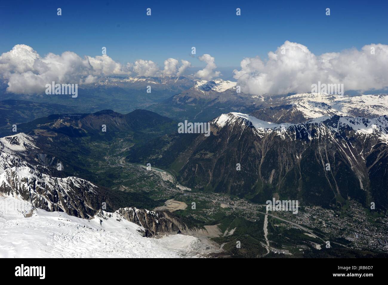 Mont Blanc, alpi svizzere Foto Stock