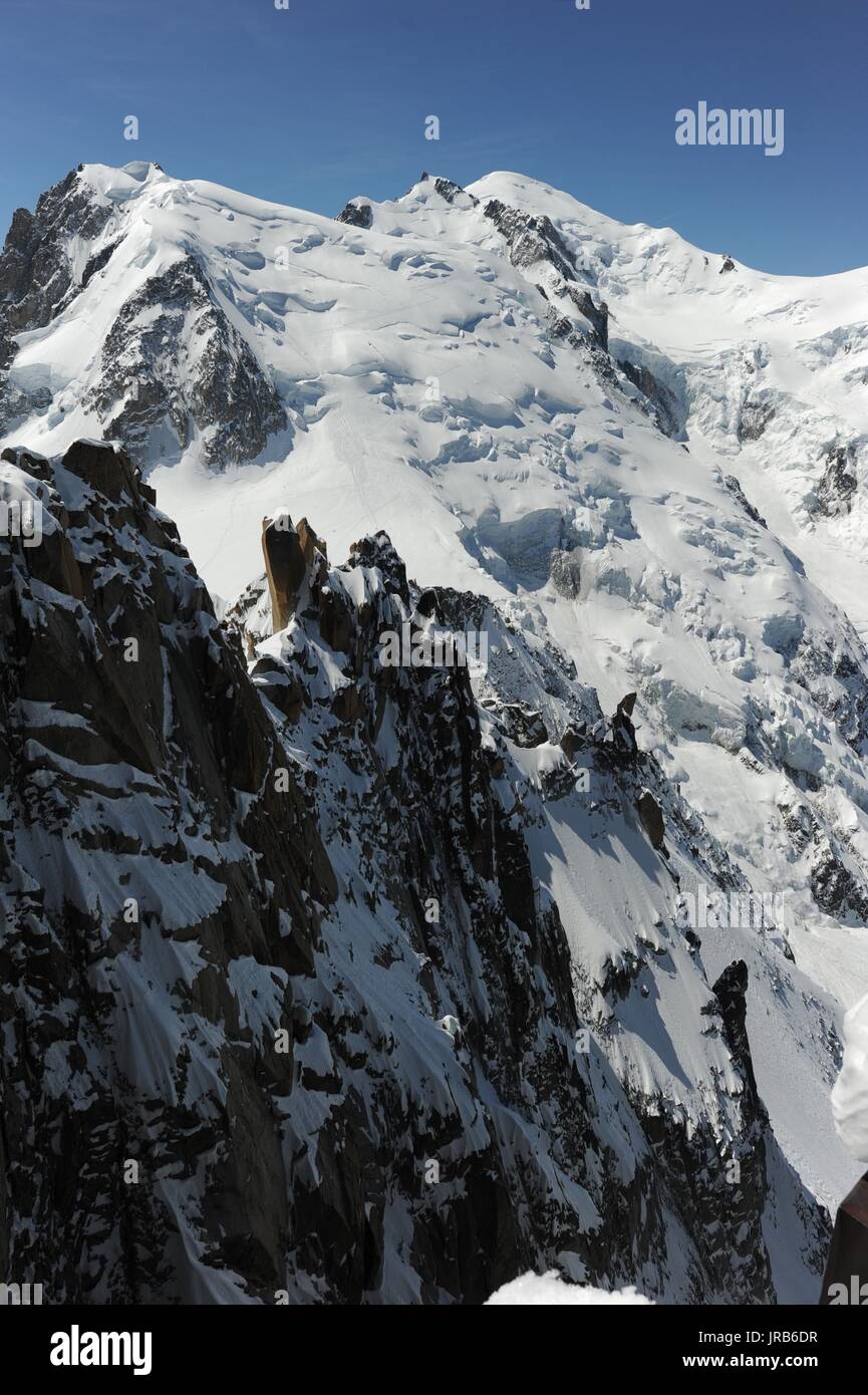 Mont Blanc, alpi svizzere Foto Stock