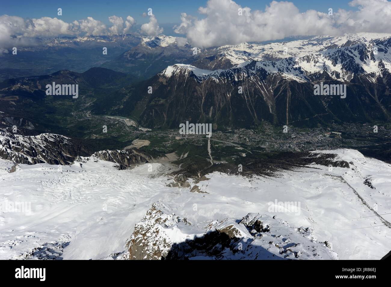 Mont Blanc, alpi svizzere Foto Stock