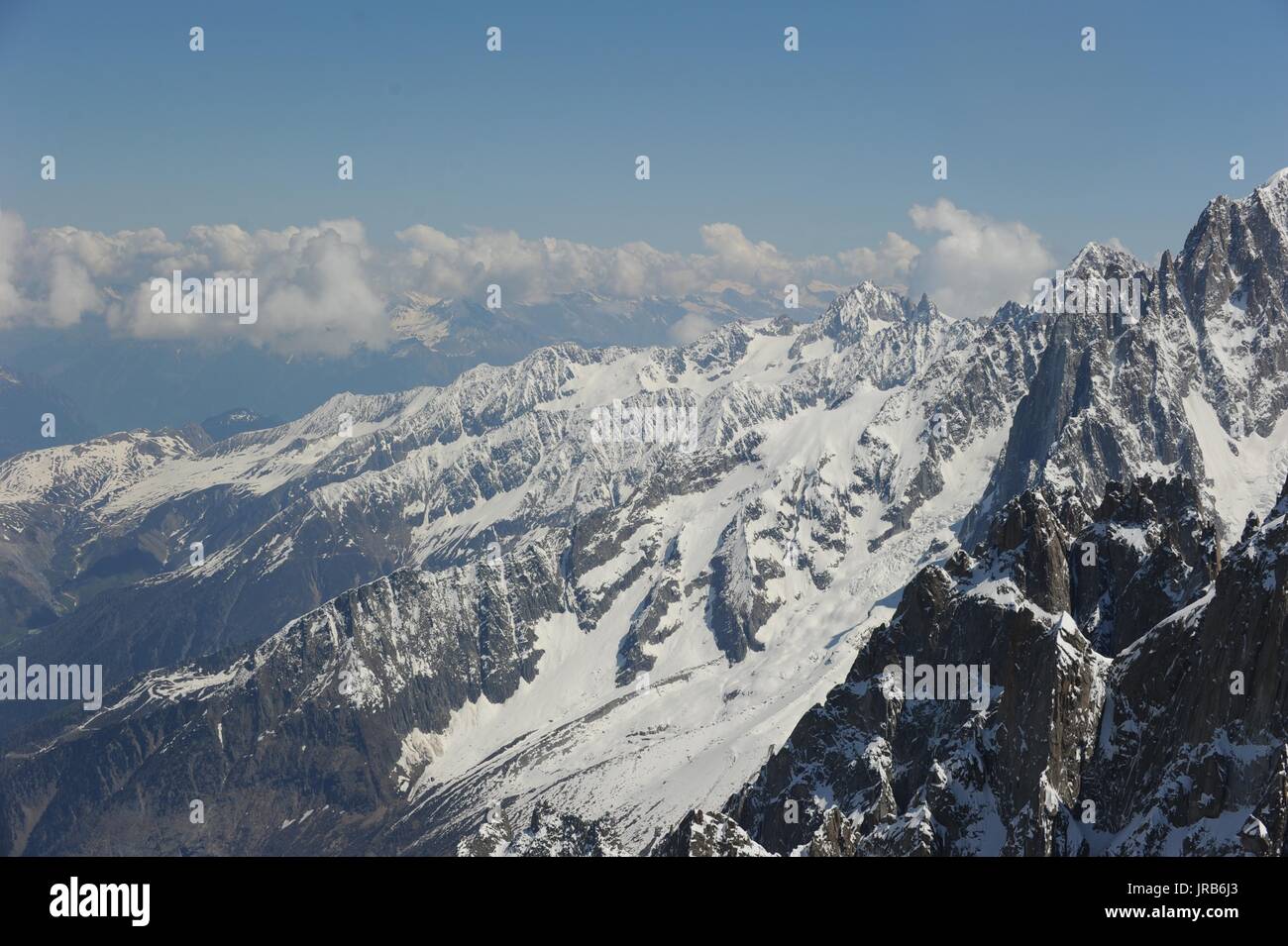 Mont Blanc, alpi svizzere Foto Stock