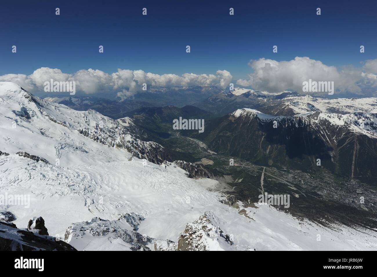 Mont Blanc, alpi svizzere Foto Stock