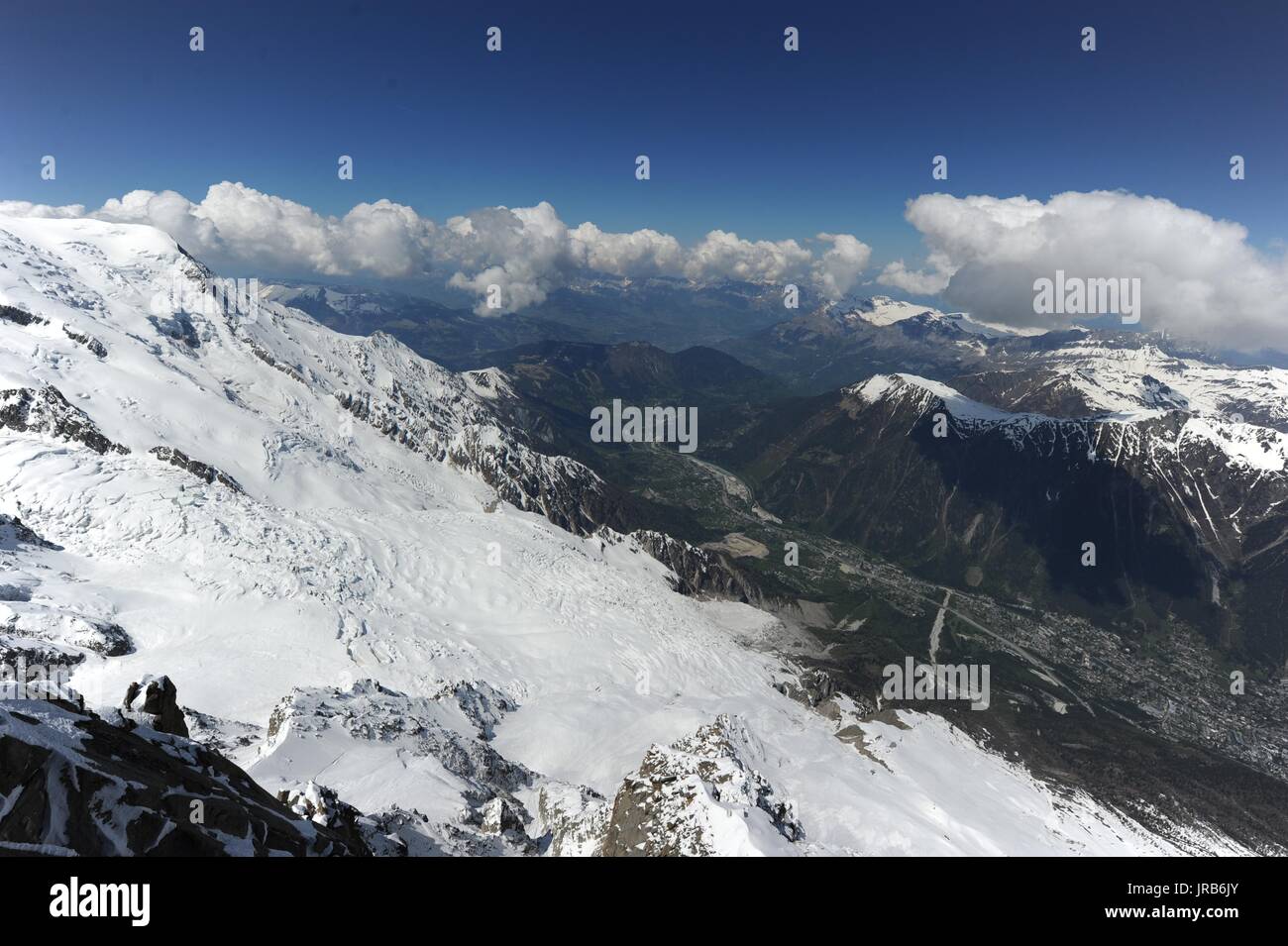Mont Blanc, alpi svizzere Foto Stock