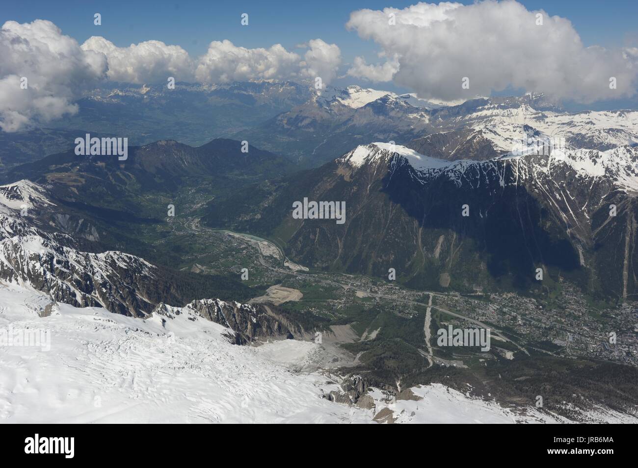 Mont Blanc, alpi svizzere Foto Stock