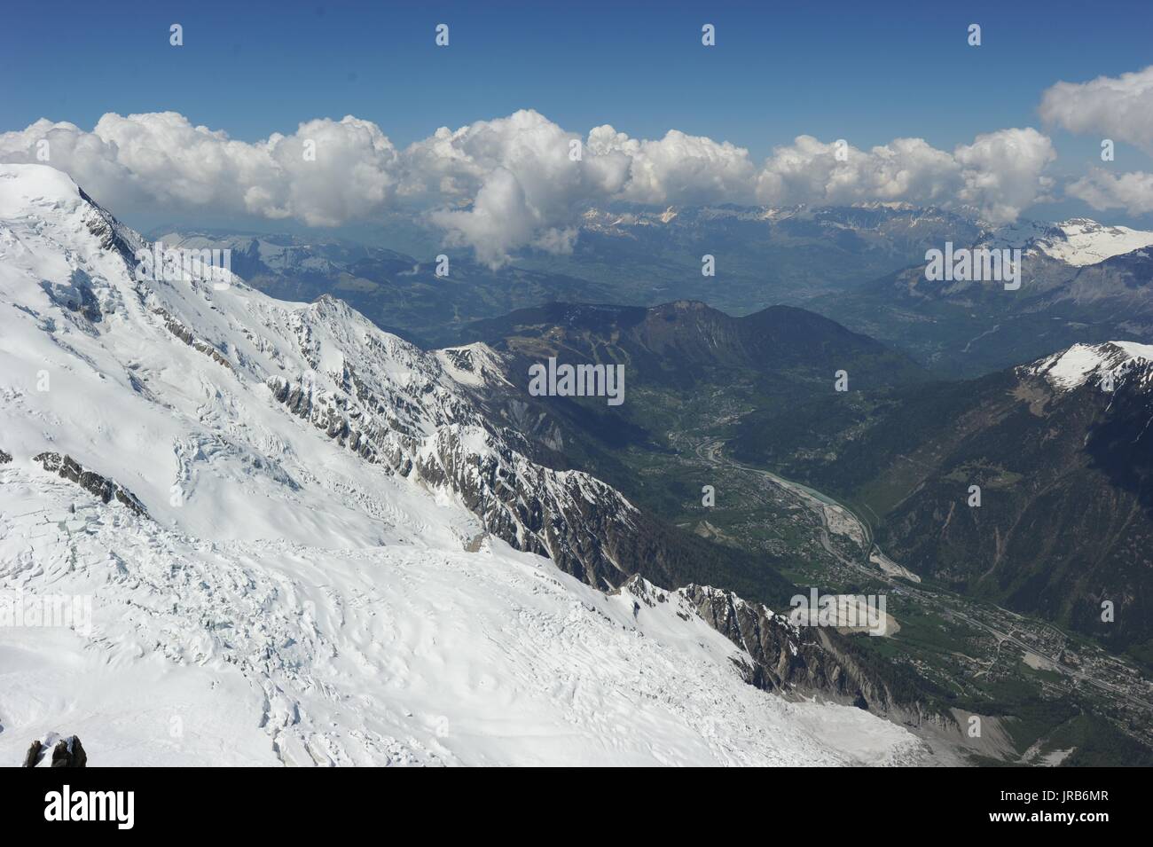 Mont Blanc, alpi svizzere Foto Stock
