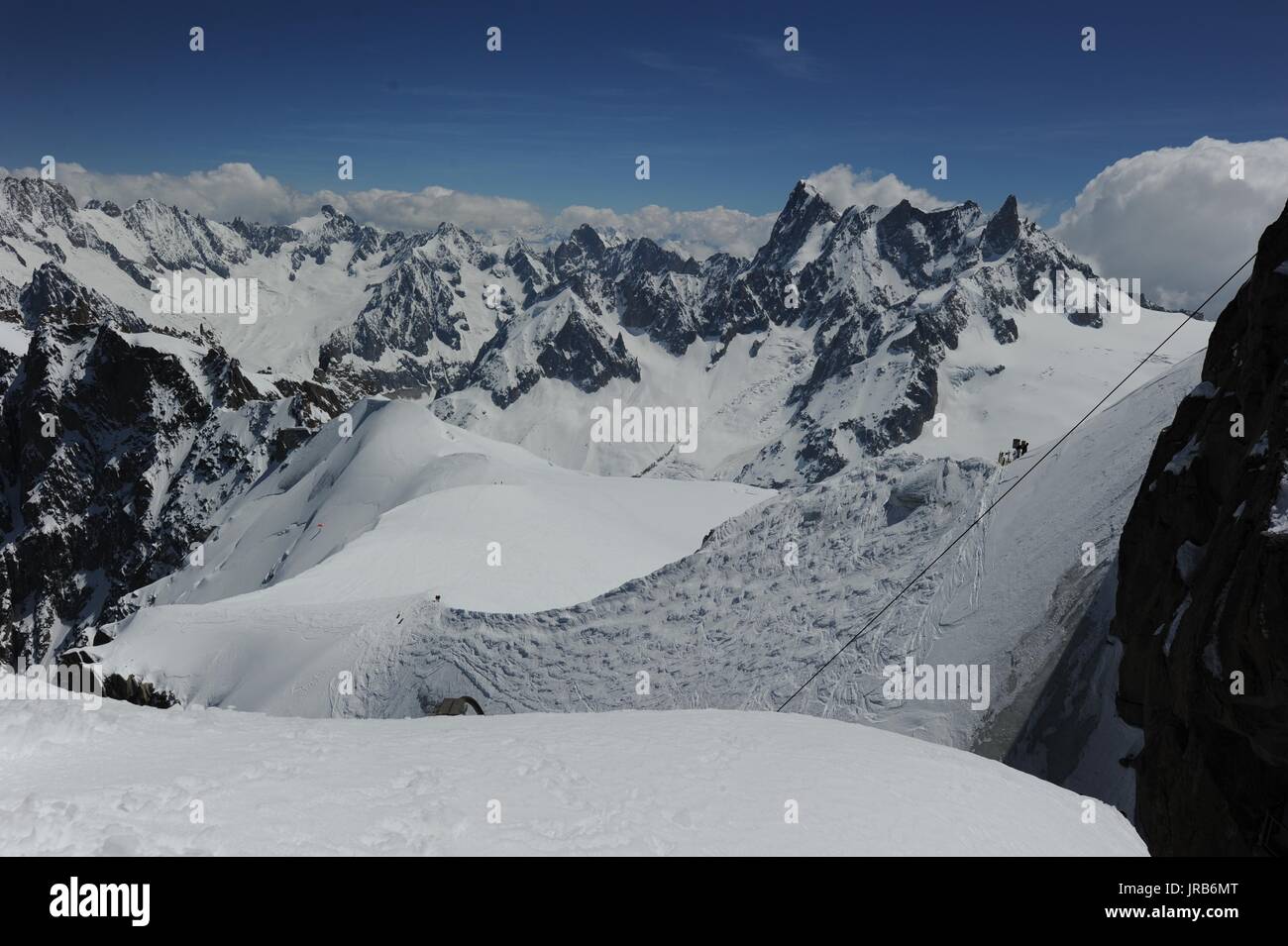 Mont Blanc, alpi svizzere Foto Stock